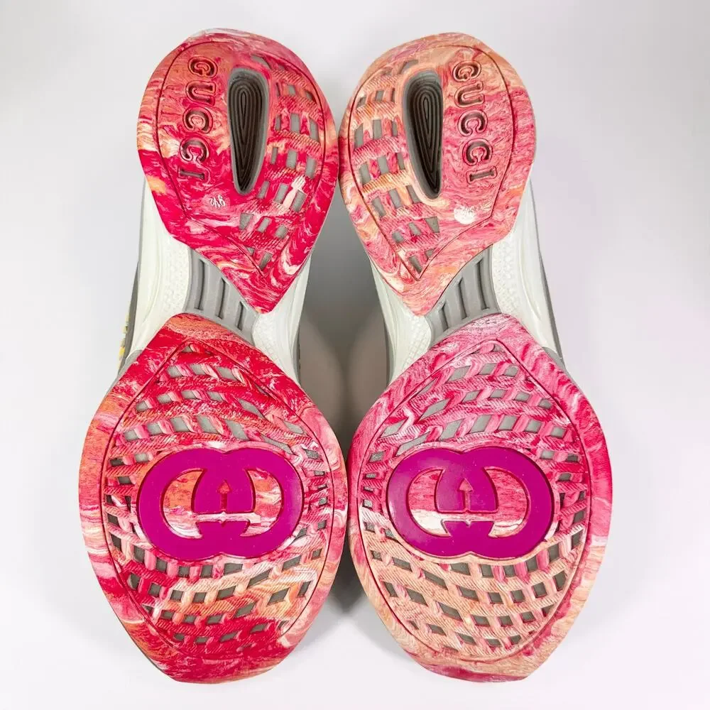 Gucci Technical Knit Floral Run Sneaker - Men’s 10 - Picture 6 of 8